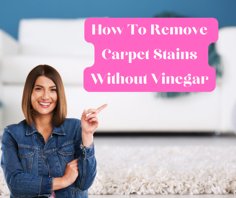 How To Remove Carpet Stains Without Vinegar